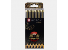 Pigma Micron Black&Gold set 6