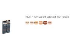 ShinHan Art Touch markeri set 6 boje kože serija B skintones
