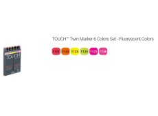 ShinHan Art Touch markeri set 6 fluo boje.