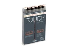 ShinHan Art Touch markeri set 6 boje kože serija B skintones,