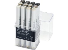 COPIC MARKERI SKETCH SET 12 WARM GREY