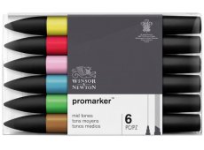 WINSOR & NEWTON PROMARKER MID TONES SET 6