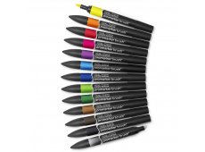 WINSOR & NEWTON PROMARKER BRUSH VIBRANT TONES SET 12+1