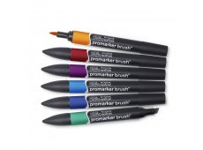 WINSOR & NEWTON PROMARKER BRUSH RICH TONES SET 6