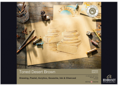 REMBRANDT MIX MEDIA BLOK TONED DESERT BROWN