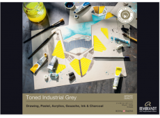 REMBRANDT MIX MEDIA BLOK TONED INDUSTRIAL GRAY